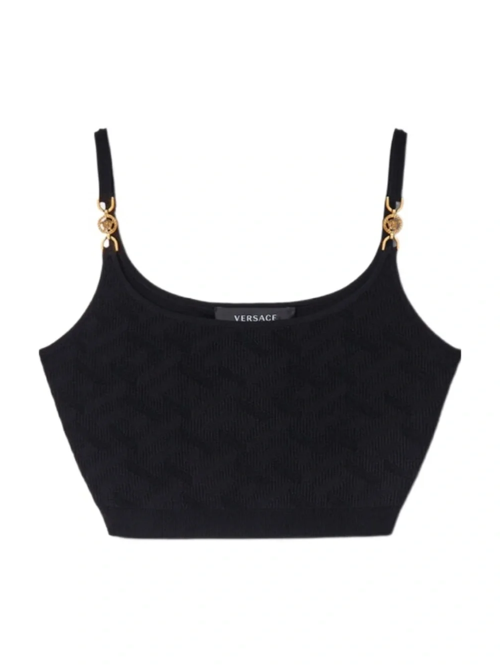 Versace Versace Medusa Plaque Cropped Knitted Top - Picture 6 of 7